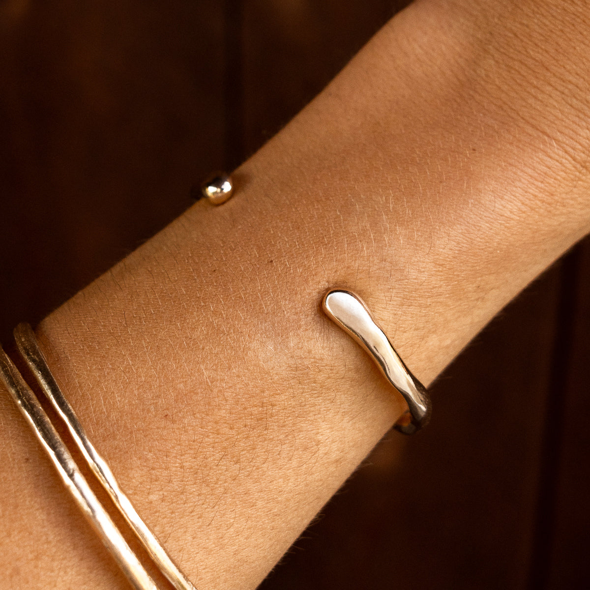 Bone Cuff | Silver