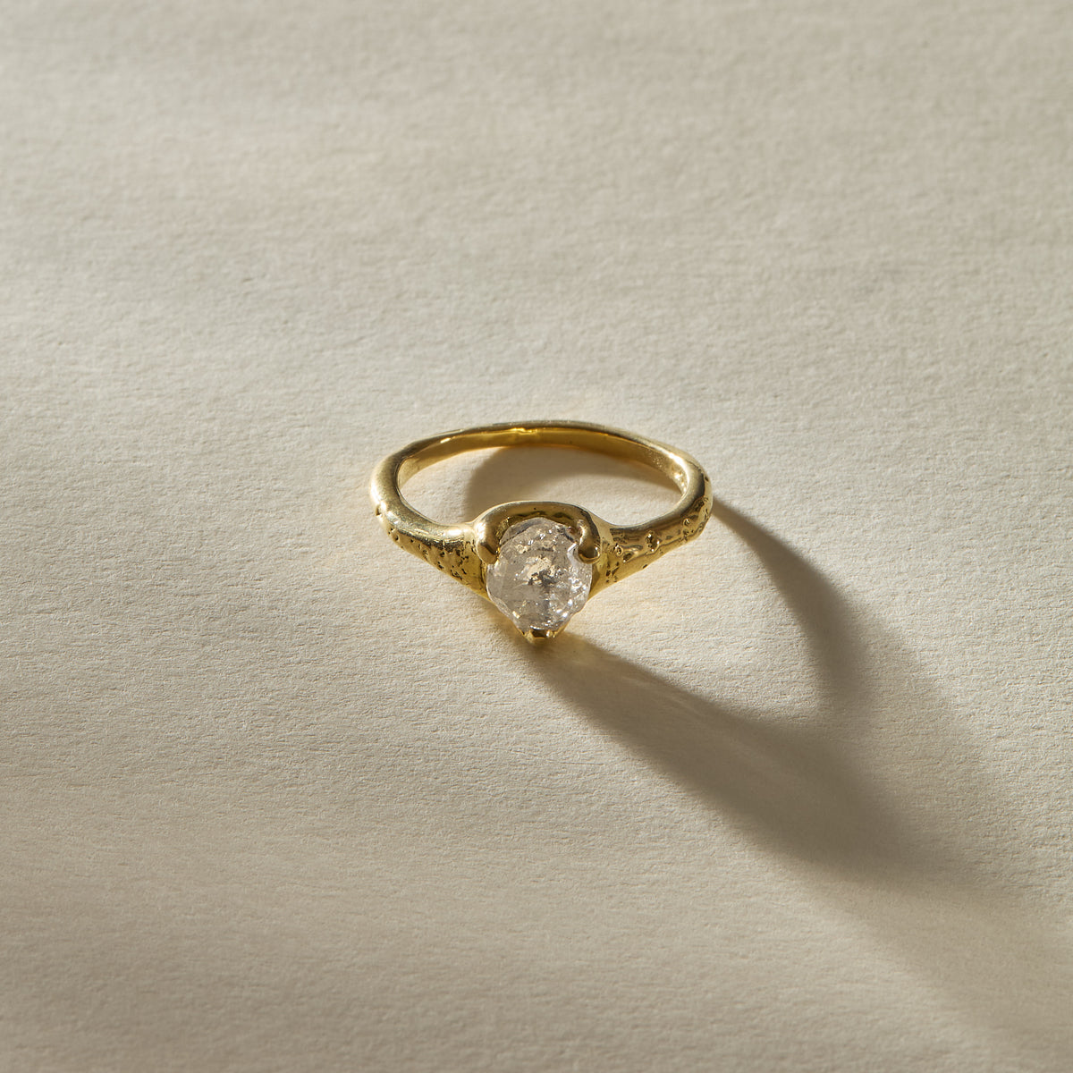 Amara Rough Polished Diamond Ring