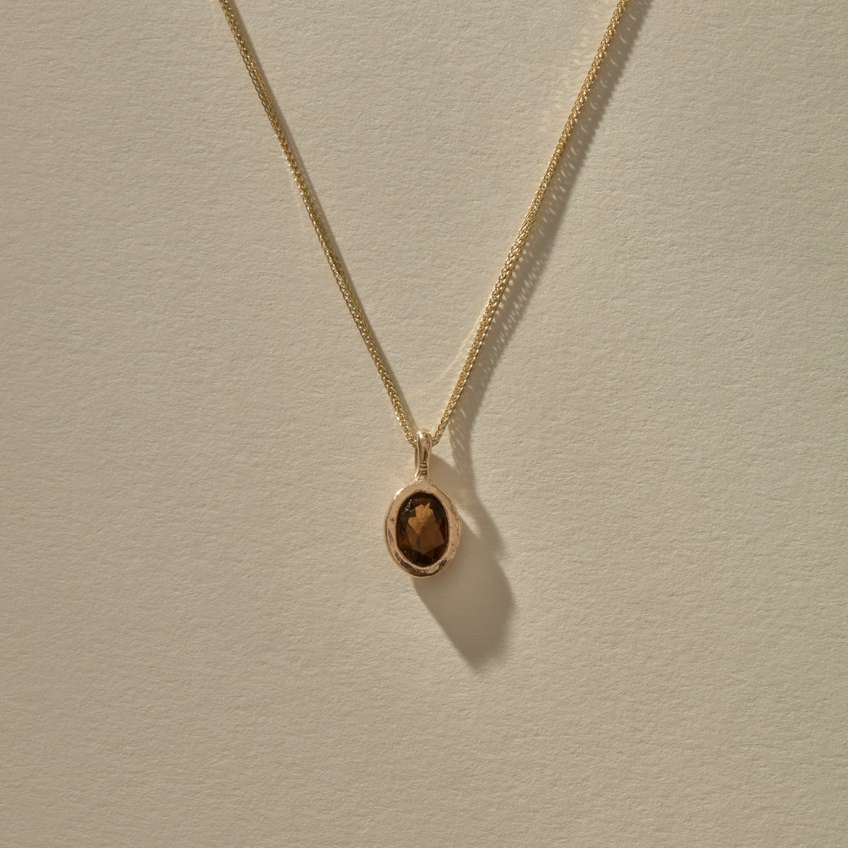 Calypso Smoky Quartz Necklace | Gold