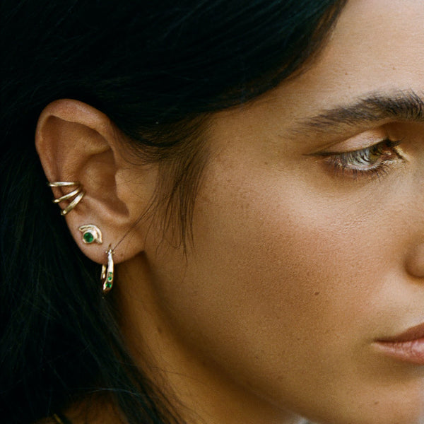 Vida Sapphire Studs | Gold