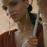 Gathering the Bones Earrings | Gold