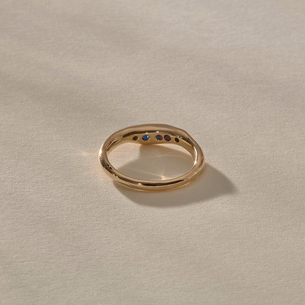 Eros Sapphire Band | Gold