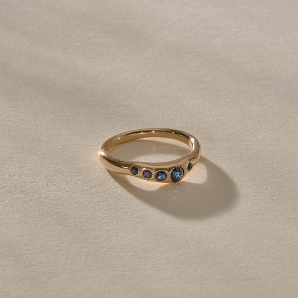 Eros Sapphire Band | Gold