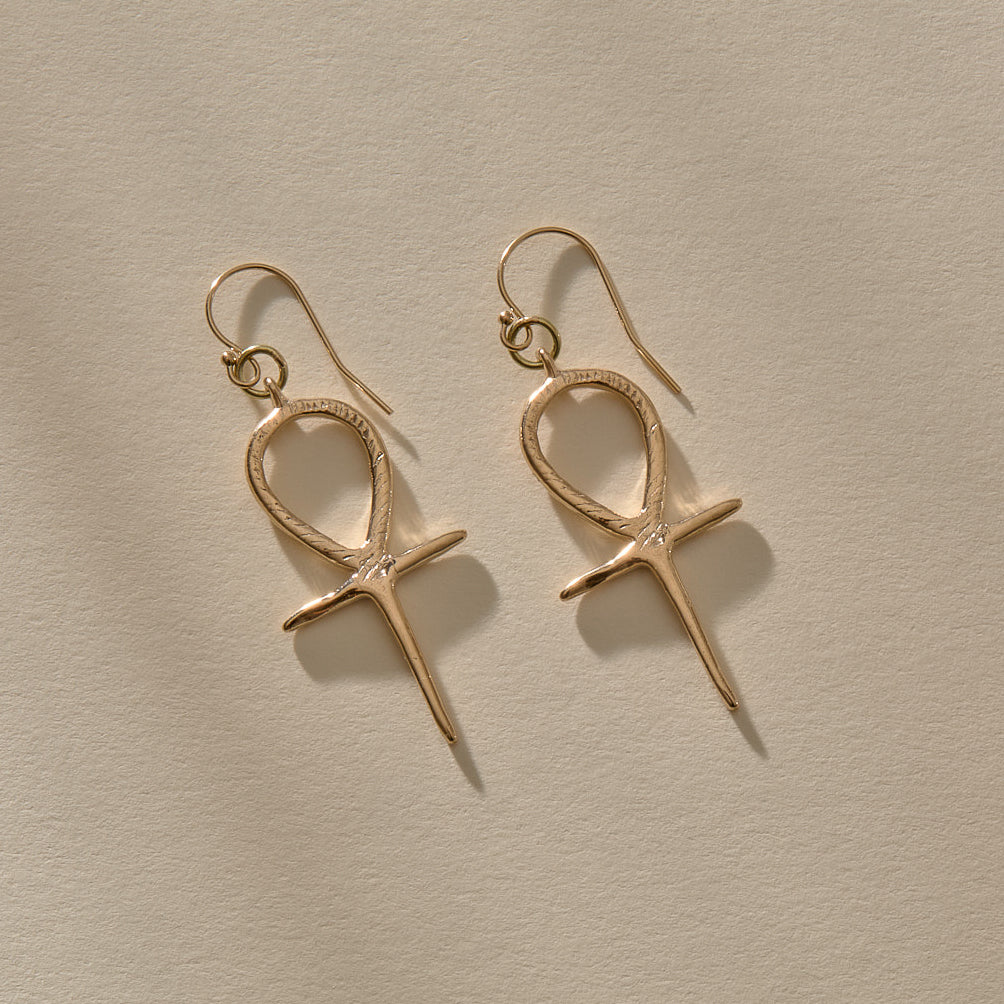 Ankh Earrings