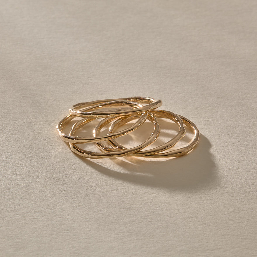 Nova Stacking Rings | Gold