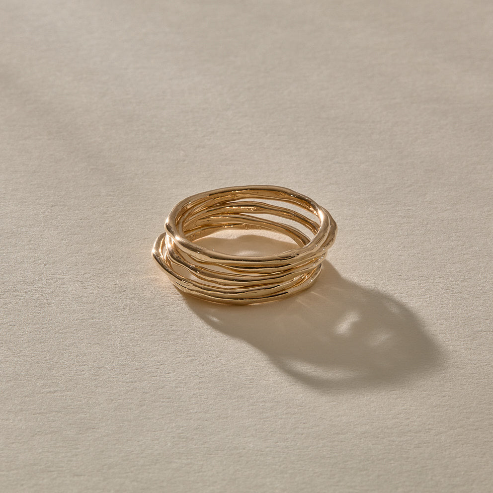 Nova Stacking Rings | Gold