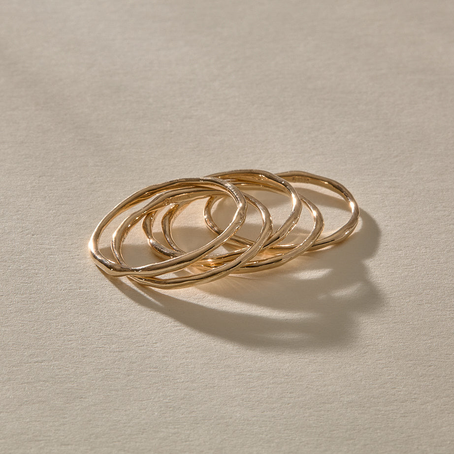 Nova Stacking Rings | Gold