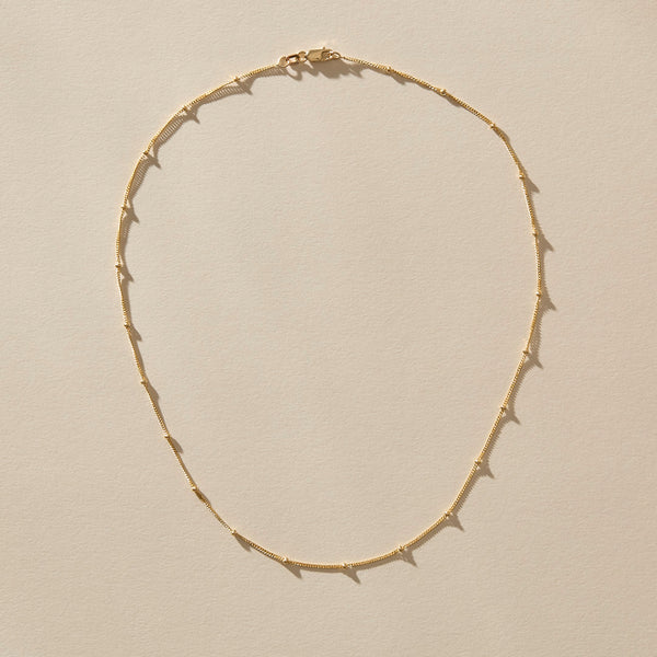 Eros Satellite Chain Necklace | Gold
