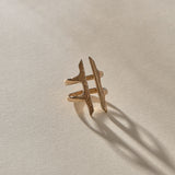 Akash Shield Ring | Bronze