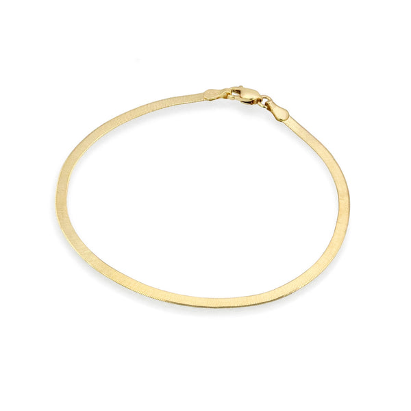 Fehu Herringbone Bracelet | Gold