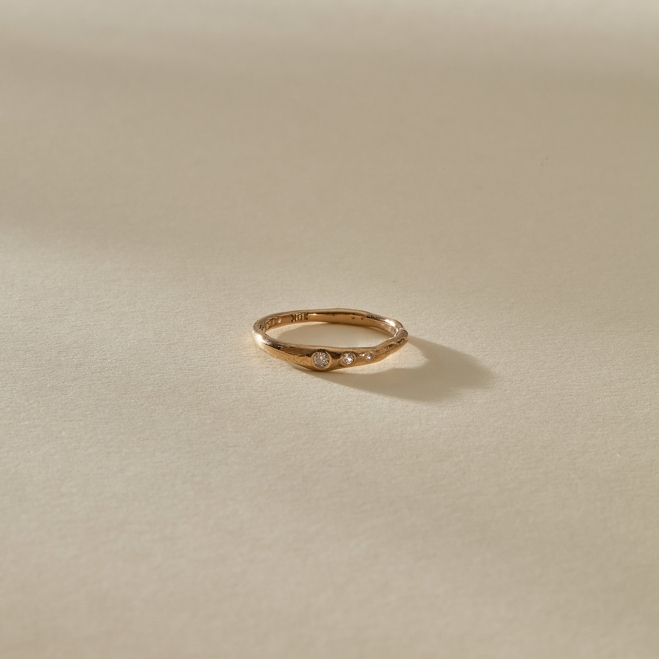 Vida Champagne Diamond Ring | Gold