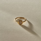 Nooré Square Step Cut Champagne Diamond Ring