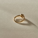 Nooré Square Step Cut Champagne Diamond Ring