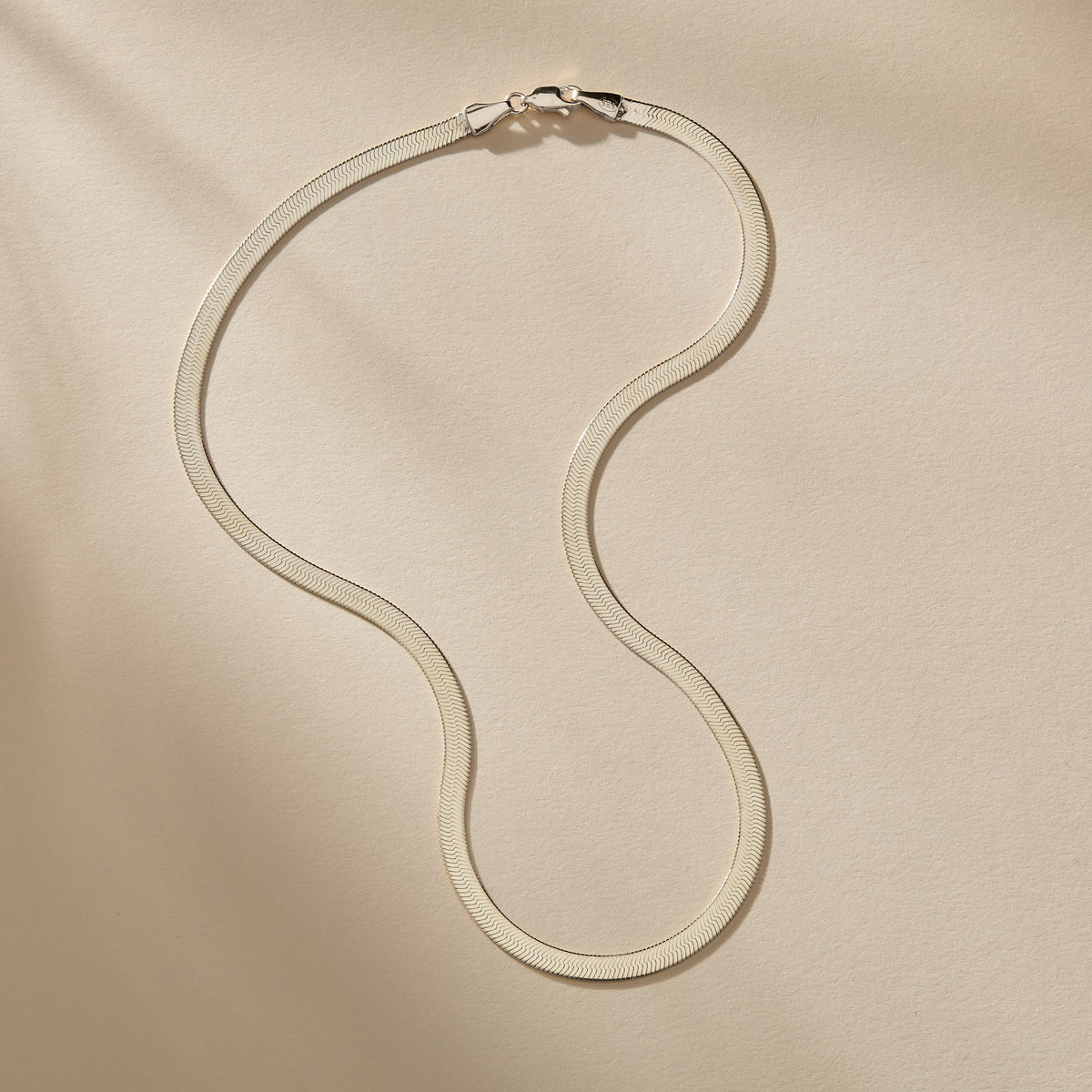 Fehu 4.5mm Herringbone Necklace