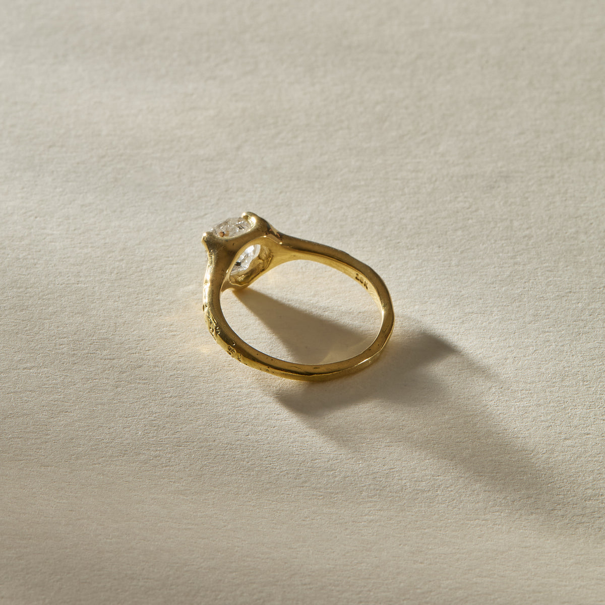 Amara Rough Polished Diamond Ring