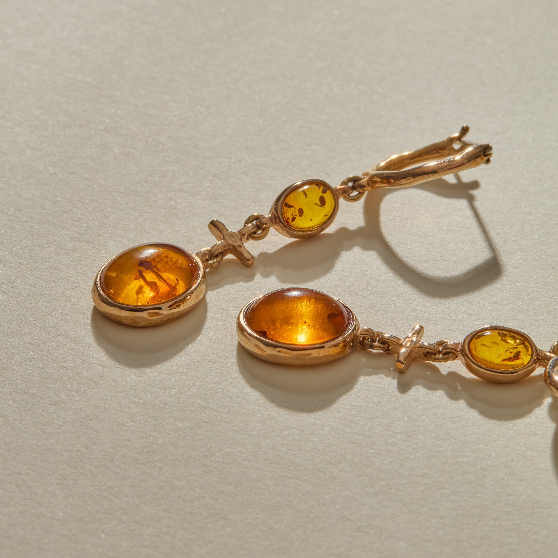 Jūratė Amber Chandeliers Earrings