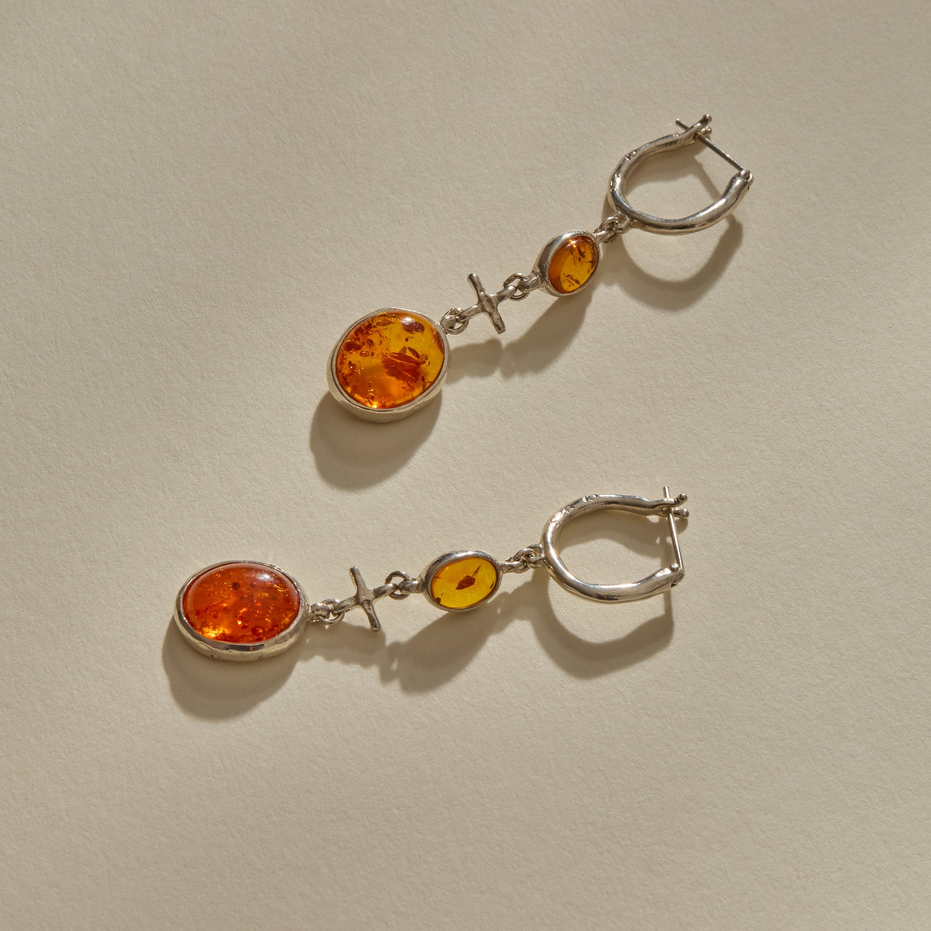 Jūratė Amber Chandeliers Earrings