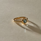 Meridian Sapphire Brilliant Cushion Cut Ring | Gold | OOAK