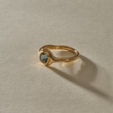 Meridian Sapphire Brilliant Cushion Cut Ring | Gold | OOAK