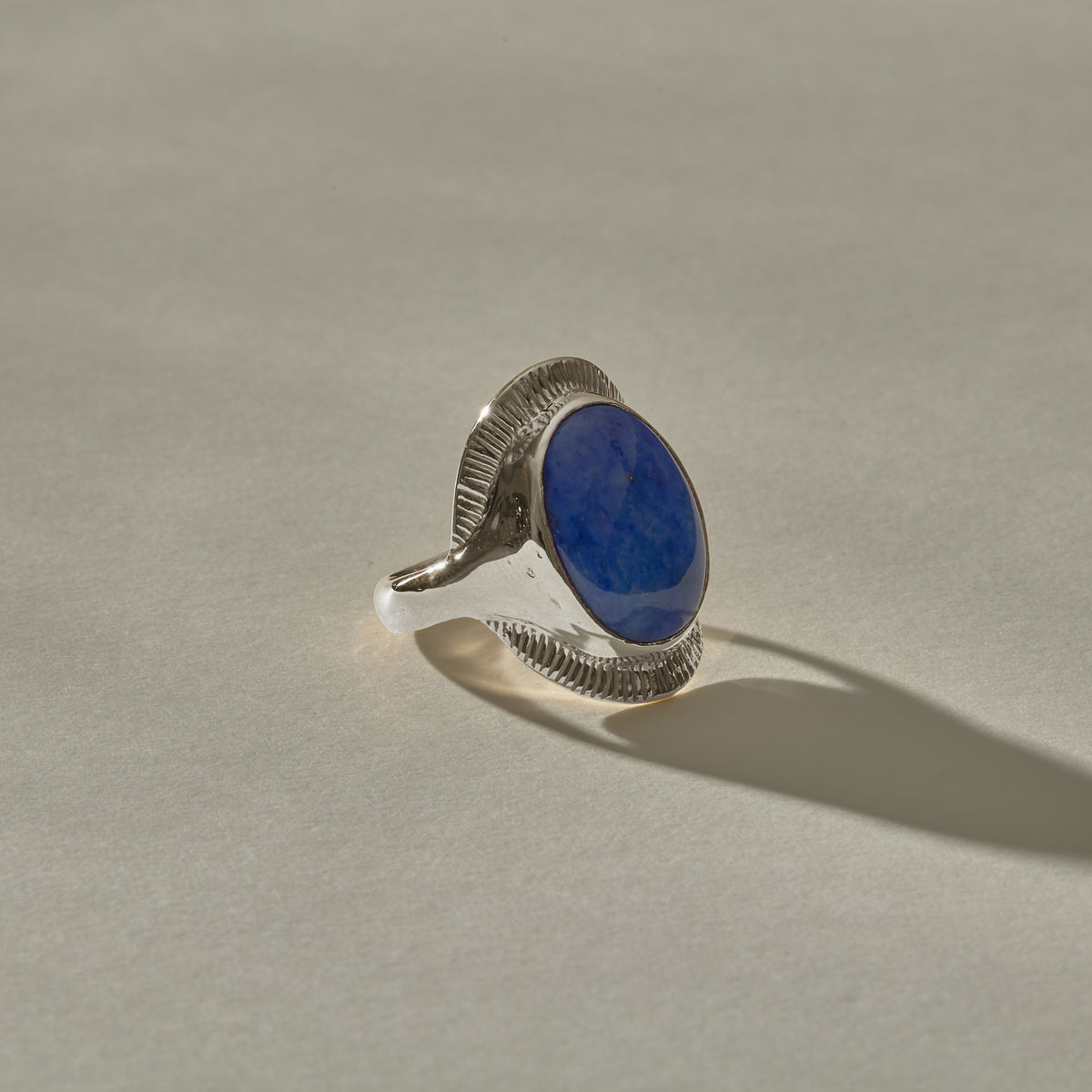 Inanna Lapis Shield Ring