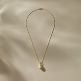 Luar Pearl Drop Necklace | Gold