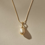 Luar Pearl Drop Necklace | Gold