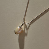 Luar Pearl Drop Necklace | Silver