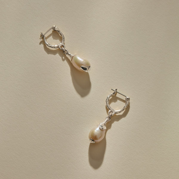Luar Drop Earrings | Silver