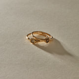 The Selkie Stack IV | Set of 2 Grey Diamond Rings