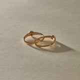 The Selkie Stack IV | Set of 2 Grey Diamond Rings