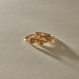 The Selkie Stack III | Set of 3 Grey Diamond Rings