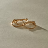 The Selkie Stack III | Set of 3 Grey Diamond Rings
