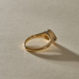 Oriente Pear Rose Cut Champagne Salt and Pepper Diamond Ring | Gold | OOAK