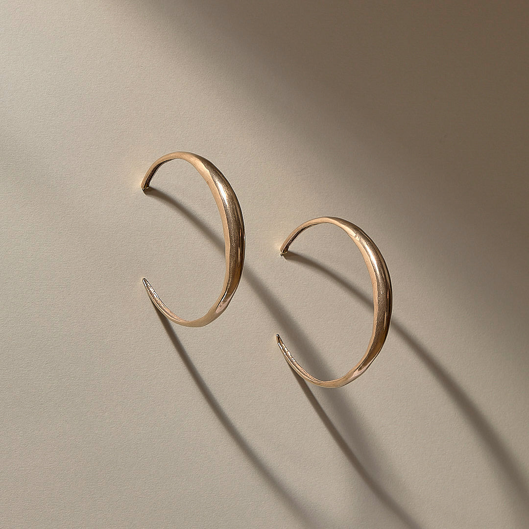 Cleo Hoops | Bronze Earrings