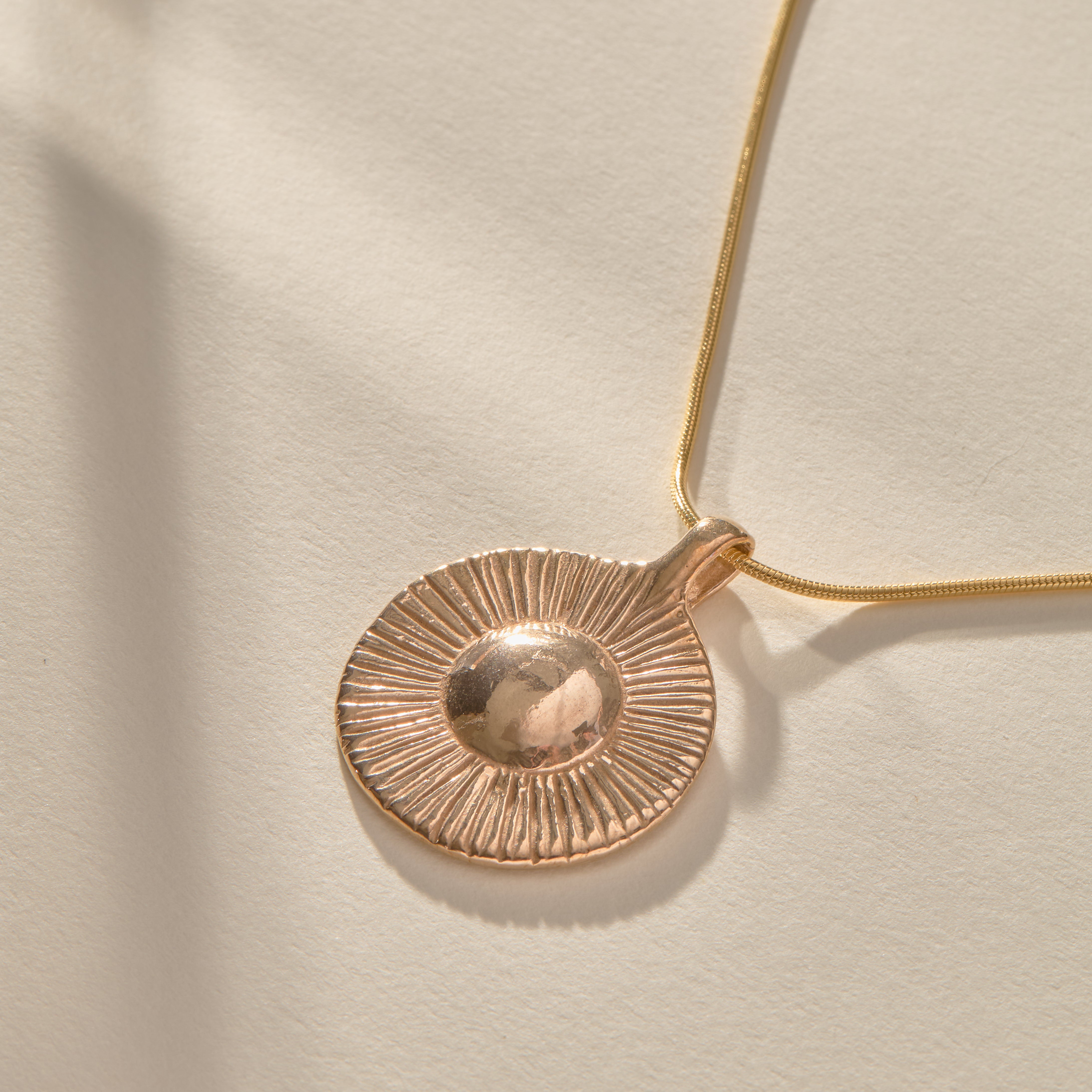 Heart of the Sun Necklace | Bronze
