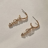 Ma'at Charm Hoops | Bronze