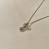 Mini Ma'at Charm Necklace | Silver