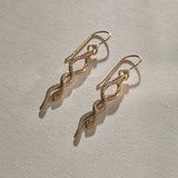 Serpent Earrings | Bronze