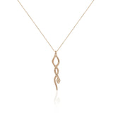 Serpent Mini Charm Necklace | Gold