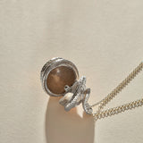 Orphic Egg Capsule Necklace | Silver
