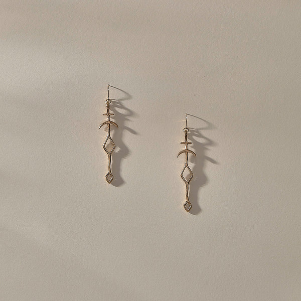 Panah Amulet Earrings | Bronze