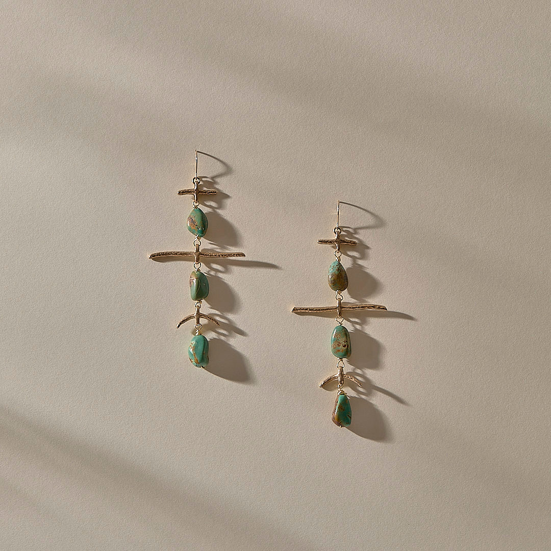 Petra Earrings l Bronze