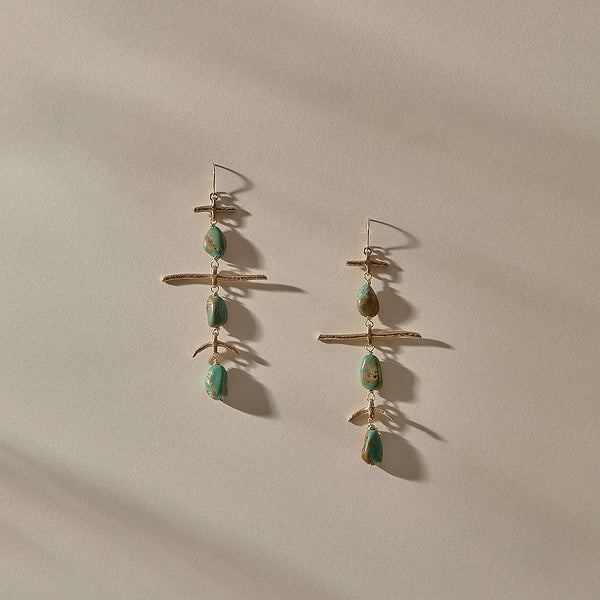 Petra Earrings l Bronze