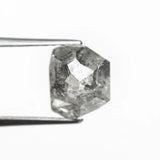 Vía Láctea I Polished Raw Salt and Pepper Diamond Signet Ring | Gold | OOAK