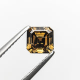 Ambre Square Step Cut Champagne Diamond Ring | Gold | OOAK
