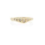 Eros Champagne Diamond Band | Gold