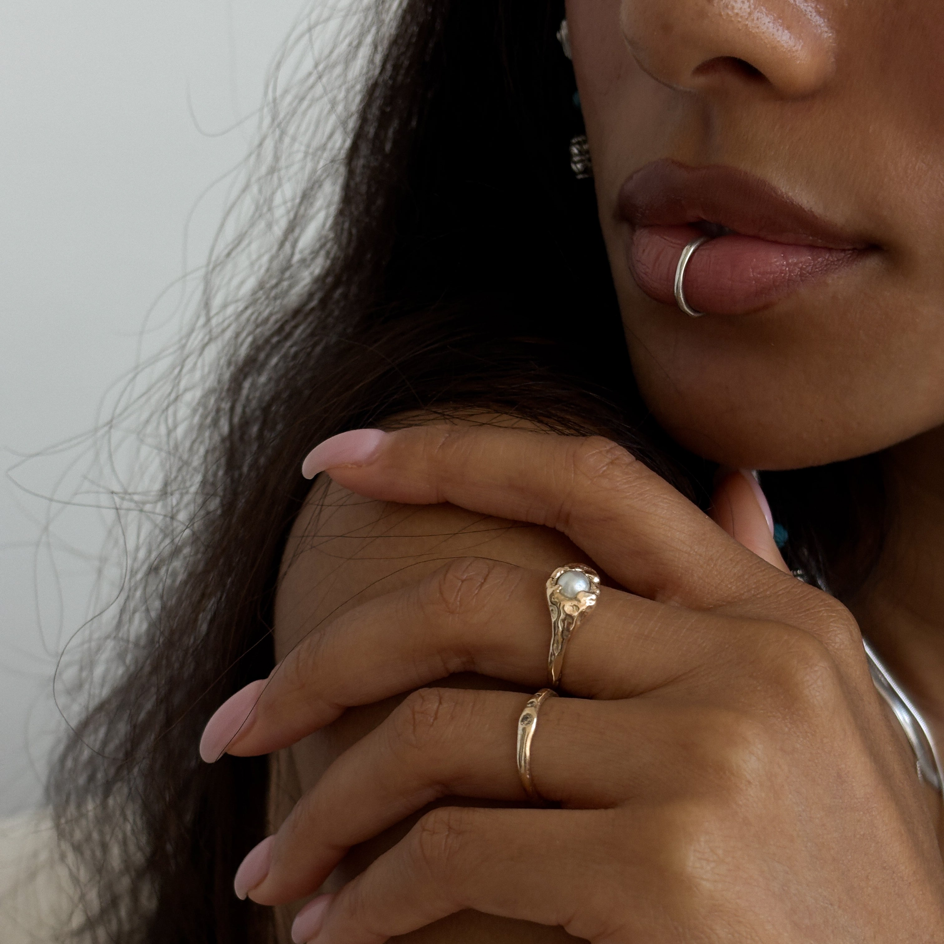 Yemayá Pearl Ring | Gold