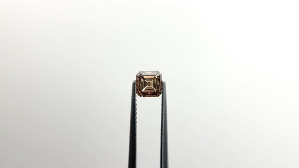Nooré Square Step Cut Champagne Diamond Ring