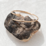 Serpent Snake Arm Cuff resting on a dark stone, showing the carved snake head.